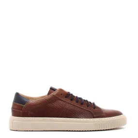 CALZ UOMO LONDON TUFFATO CUOIO MICR.FORATO CUOIO